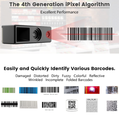 WCMI 1D 2D Auto Scan 2d Wired Embedded Vending Machine Price Checker Finger Alipay Barcode Scanner Qr Code Scanner Module