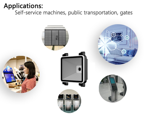 A EM1630 1d 2d Qr Code Reader Access Control Fixed Mount Barcode Scanner