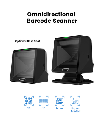 Hands-Free with Automatic Image Sensing Omnidirectional 2D Barcode Scanner | USB Wired QR Reader
