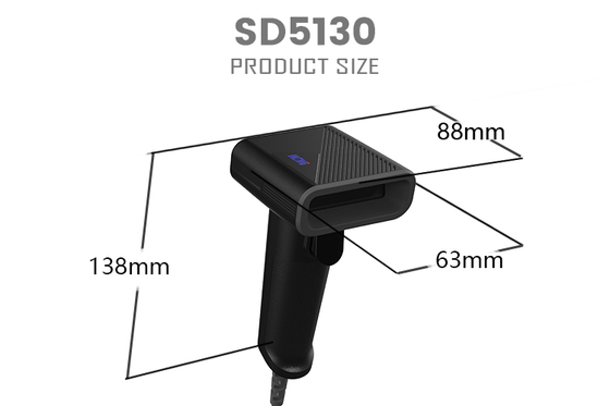 Hot Sale 2d Coms Handheld Qr Code and Odm Oem Reader Wire Barcode Scanner Hand Free Scanning Barcode Scanner