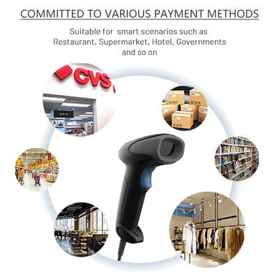 Factory Barcode Reader Portable Manual Scanners 1d 2d Wired Handheld USB Barcode Scanner for Inventory