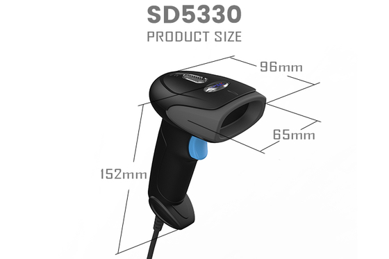 Factory Barcode Reader Portable Manual Scanners 1d 2d Wired Handheld USB Barcode Scanner for Inventory