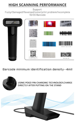 A 1D 2D Cmos Handheld Barcode Scanner Android Wireless  bar Code Reader