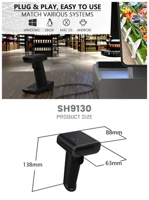 A 1D 2D Cmos Handheld Barcode Scanner Android Wireless  bar Code Reader