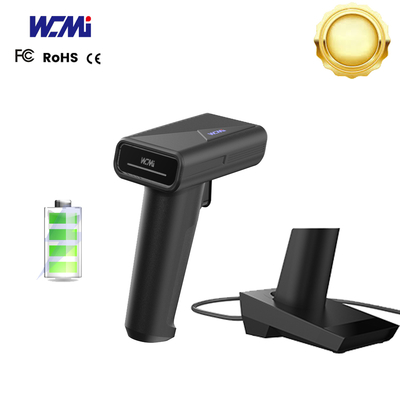 2.4G Wireless Usb Handheld Laser Barcode Label Scanner Reader With Cradle for Sale in Supermarket Payment