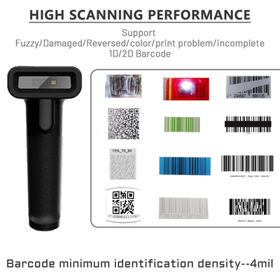 A Factory Handheld Wireless 2d Barcode Scanners With Stand Free Hand    Passport MRZ Code Wireless Scanner
