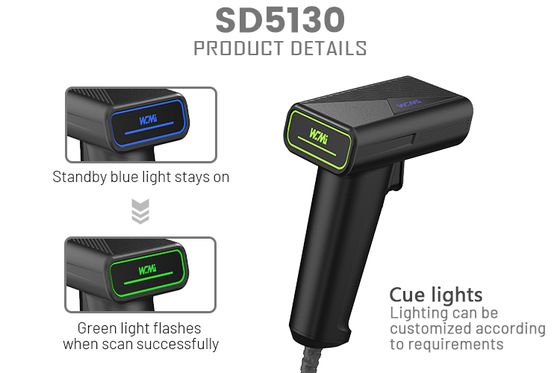 A Auto Scan 1d Scanner Handheld 2D QR Scanner Small Paper Film Reader Alipay Barcode Scanner