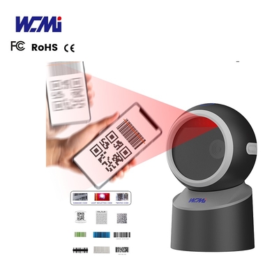 WCMI 1d&2d Hands Free Bar Code Cord Scanner High Speed Barcode Reader Desktop QR 2d  Scanner Work With Printer