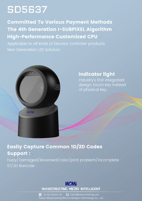 Warehouse, Supermarket, Bookstore, POS  USB Wired Barcode Scanner | Desktop Hands-Free