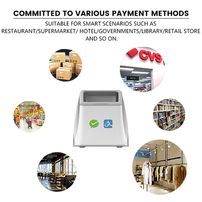 A WCMI Alipay  Negative Scanner 2d Wireless bar Code Reader Desktop Barcode Scanner Platform