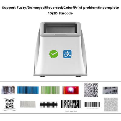 A WCMI Alipay  Negative Scanner 2d Wireless bar Code Reader Desktop Barcode Scanner Platform