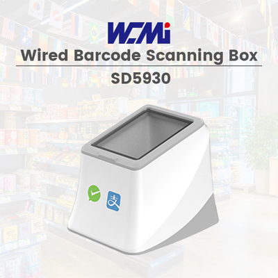F Desktop 1D 2D Barcode Scanner and RFID NFC Box Waterproof 2D Scanning Self-service Code Reader Machine Koisk