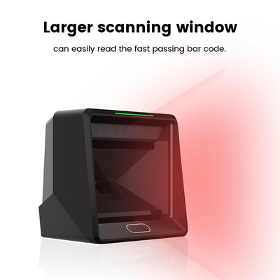 Good Quality QR Code Reader Desktop Barcode Scanner with HID Keyboard USB Virtual Serial Port for Supermarket