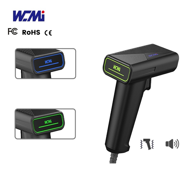 Hot Sale 2d Coms Handheld Qr Code and Odm Oem Reader Wire Barcode Scanner Hand Free Scanning Barcode Scanner