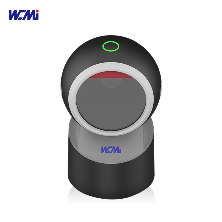 WCMI 2D Omnidirectional USB Barcode Scanner Desktop 1D Scanners QR Bar Code Reader for Cashier Bookshop Supermarket